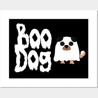 Boo dog - pun for Bulldog Posters and Art